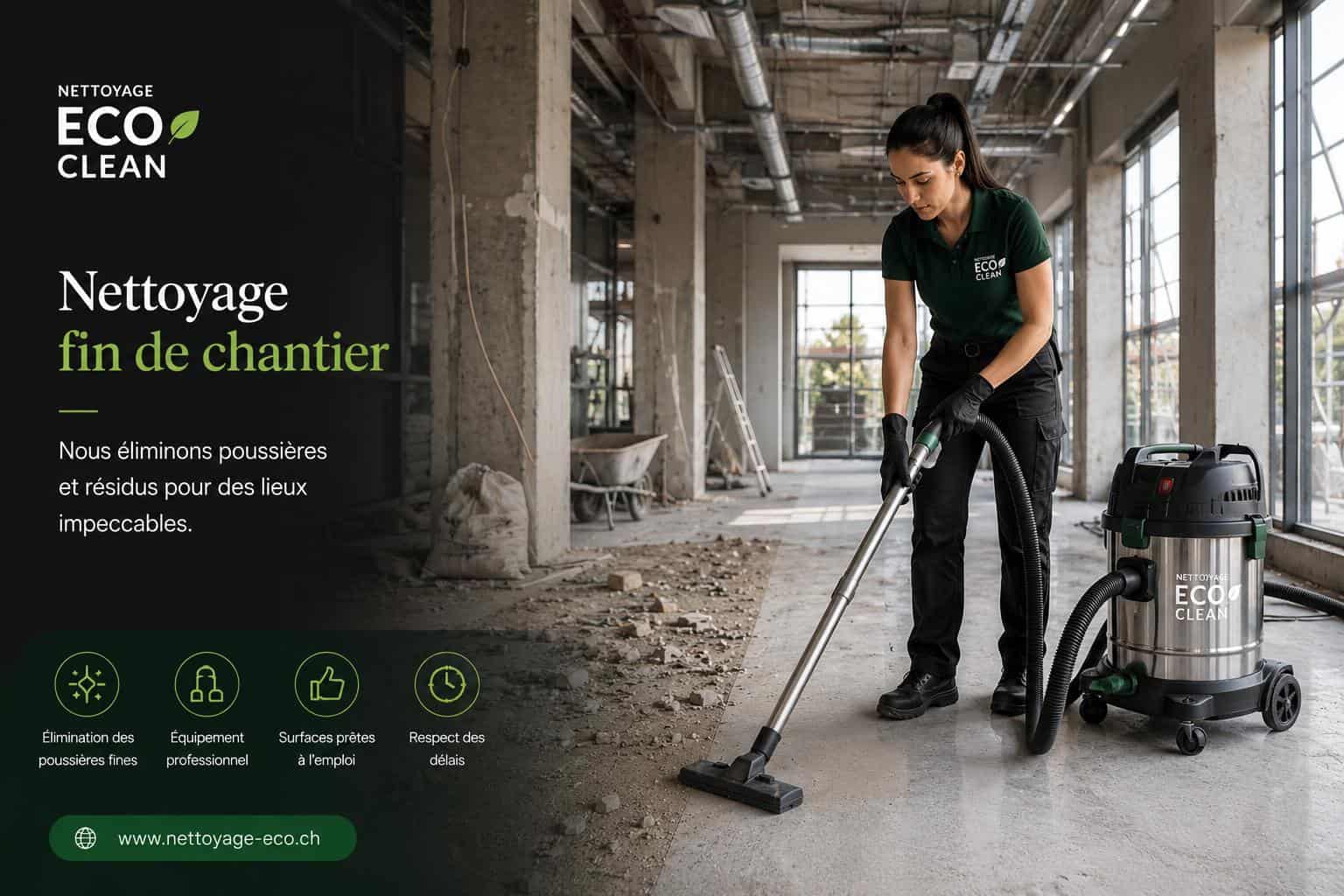 Nettoyage fin de chantier